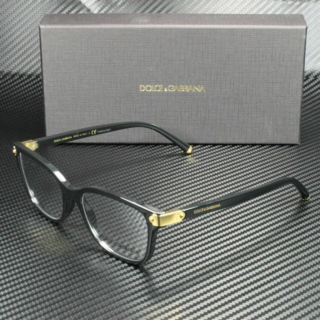 Dolce & Gabbana Black 53mm Women Eyeglasses
